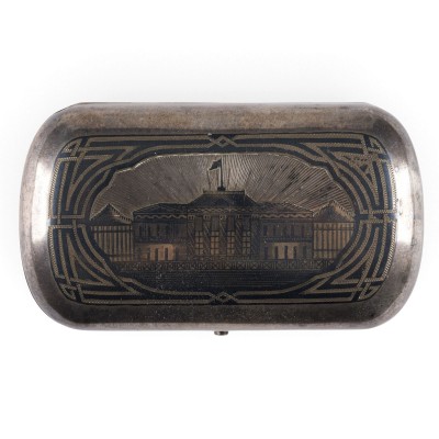 Auktion 161<br>NIELLO-ETUI MIT ARCHITEKTURANSICHT