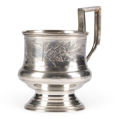 Picture TEEGLAS-HALTER MIT GRAVUR-DEKOR
