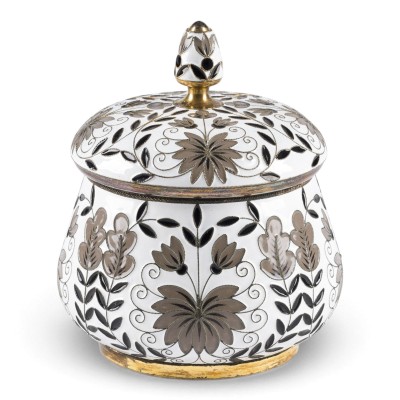 Picture CLOISONNÉ-EMAIL-ZUCKERDOSE