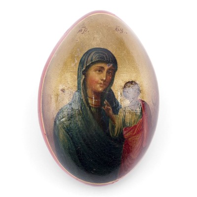 Auktion 161<br>OSTEREI MIT GOTTESMUTTER VON KASAN UND KREML-ANSICHT