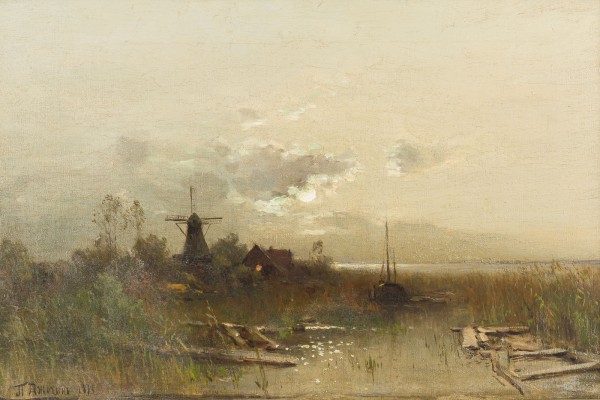 Bild LANDSCHAFT MIT MÜHLE