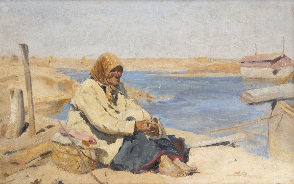 Picture 'ALTE FRAU AM UFER DER OKA'