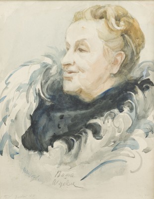Picture 'PORTRAIT DER VOLKSKÜNSTLERIN DER UdSSR A.P. SUJEWA' AUS DER SERIE 'TREFFEN MIT INTERESSANTEN MENSCHEN'
