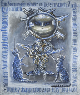 Picture 'EIN VERTRETER EINER AUßERERDISCHEN ZIVILISATION DIE SICH AUS DEN AMEISEN ENTWICKELT HAT. SEIT 1972 DARF DIESE ZIVILISATION DER AMEISEN AUF DEM PLANETEN ERDE LEBEN.'