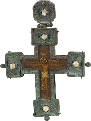 Auktion 161<br>CLOISONNÉ-EMAIL-BRUSTKREUZ