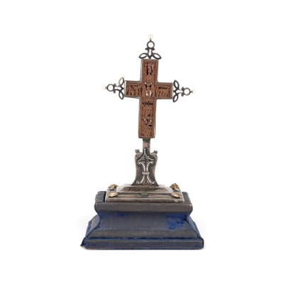 Auction 161<br>SEHR FEINES KREUZ MIT HOCHFESTEN MIT SILBER-MONTIERUNG