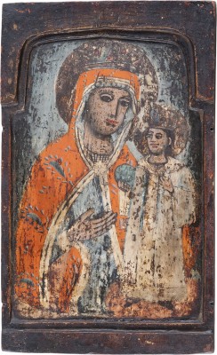 Picture MITTELTEIL EINES TRIPTYCHONS MIT DER GOTTESMUTTER 'NICHT VERWELKENDE BLUME'