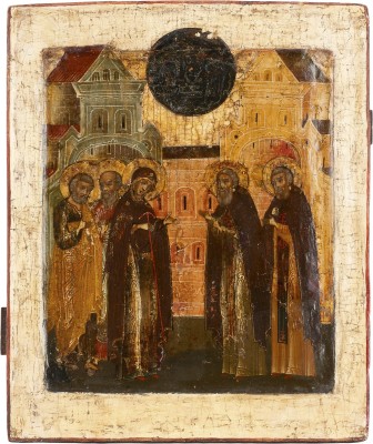 Picture IKONE MIT DEM ERSCHEINEN DER GOTTESMUTTER VOR DEM HEILIGEN SERGEJ VON RADONESCH