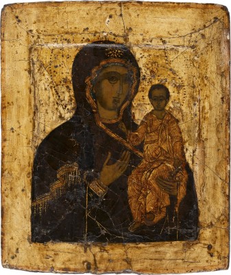 Auktion 161<br>IKONE MIT DER GOTTESMUTTER VON SMOLENSK (SMOLENSKAJA)