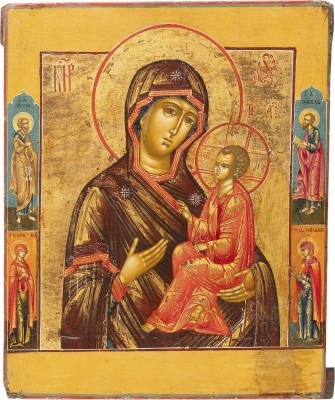 Bild FEINE IKONE MIT DER GOTTESMUTTER VON TICHWIN (TICHWINSKAJA)