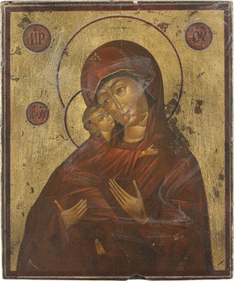 Picture KLEINE IKONE MIT DER GOTTESMUTTER VON WLADIMIR (WLADIMIRSKAJA)