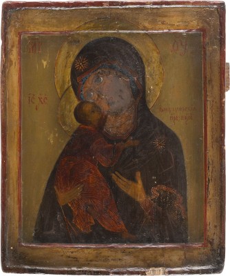 Bild IKONE MIT DER GOTTESMUTTER VON WLADIMIR (WLADIMIRSKAJA)