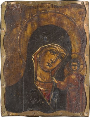 Bild KLEINE IKONE MIT DER GOTTESMUTTER VON KASAN (KASANSKAJA)