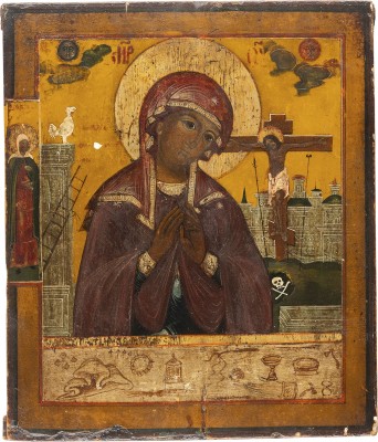 Picture SELTENE IKONE MIT DER GOTTESMUTTER 'DIE PROPHEZEIUNG DES SIMEON'