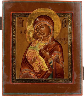 Auktion 161<br>IKONE MIT DER GOTTESMUTTER VON WLADIMIR (WLADIMIRSKAJA)
