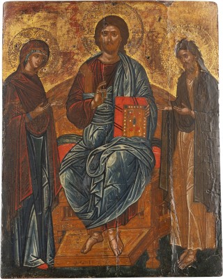 Auktion 161<br>SEHR FEINE IKONE MIT DEESIS