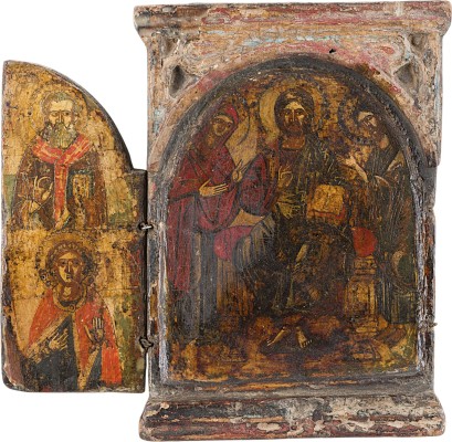 Bild TRIPTYCHON MIT DEESIS UND AUSGEWÄHLTEN HEILIGEN