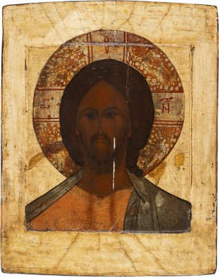 Auction 161<br>GROSSE IKONE MIT CHRISTUS 'DAS GRIMME AUGE'