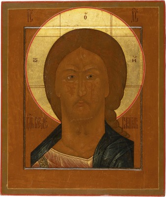 Bild IKONE MIT CHRISTUS 'GRIMMES AUGE'