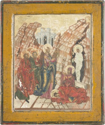Bild MINIATUR-IKONE MIT DER ERWECKUNG LAZARUS