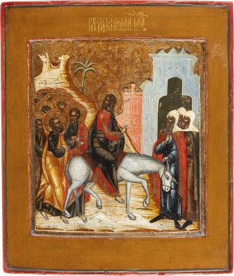Picture IKONE MIT DEM EINZUG CHRISTI NACH JERUSALEM