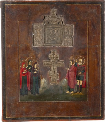 Bild STAUROTHEK MIT DER KREUZIGUNG CHRISTI UND TRIPTYCHON MIT DER GOTTESMUTTER DES ZEICHENS