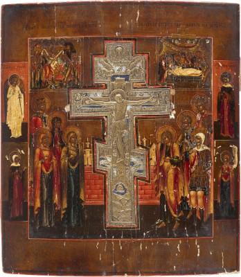 Bild STAUROTHEK MIT DER KREUZIGUNG CHRISTI, DER KREUZABNAHME UND DER GRABLEGUNG