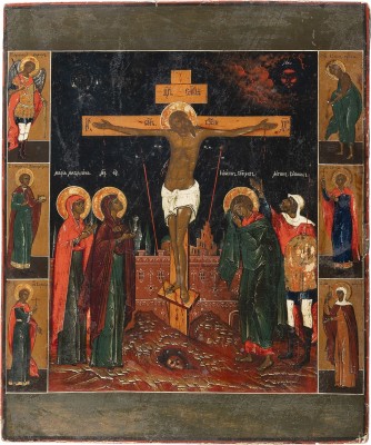 Picture GROSSFORMATIGE IKONE MIT DER KREUZIGUNG CHRISTI