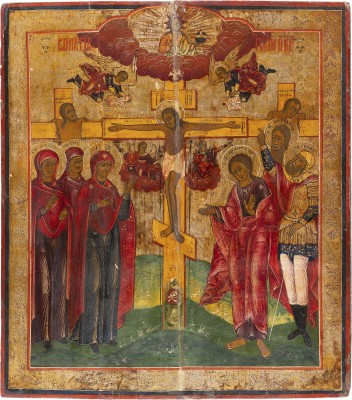 Bild GROSSE IKONE MIT DER KREUZIGUNG CHRISTI