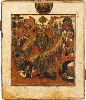 Bild IKONE MIT DER HÖLLENFAHRT UND AUFERSTEHUNG CHRISTI