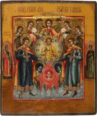 Picture FEINE IKONE MIT DER SYNAXIS DER ERZENGEL