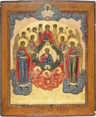 Picture GROSSFORMATIGE IKONE MIT DER SYNAXIS DER ERZENGEL