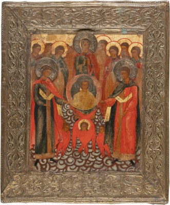 Picture FEINE IKONE MIT DER SYNAXIS DER ERZENGEL MIT BASMA