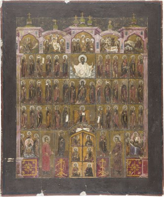 Picture GROSSE IKONE MIT DER WIEDERGABE EINER KIRCHEN-IKONOSTASE