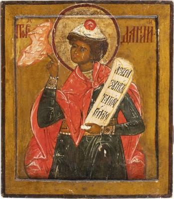 Bild GROSSE IKONE MIT DEM PROPHETEN DANIEL AUS EINER KIRCHEN-IKONOSTASE