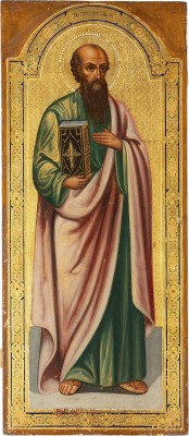 Picture MONUMENTALE IKONE MIT DEM APOSTEL PAULUS AUS EINER KIRCHEN-IKONOSTASE
