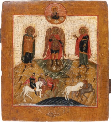 Picture IKONE MIT DEN HEILIGEN FLORUS UND LAURUS