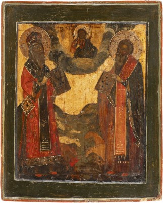 Picture IKONE MIT DEN HEILIGEN MODESTUS UND BLASIUS