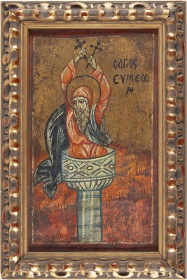 Bild GROSSE IKONE MIT DEM HEILIGEN SIMEON STYLITES