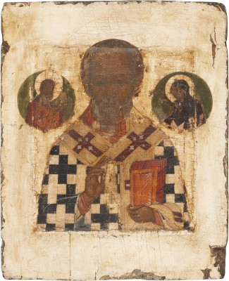 Auktion 161<br>KLEINE IKONE MIT DEM HEILIGEN NIKOLAUS VON MYRA
