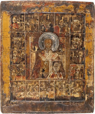 Bild VITA-IKONE MIT DEM HEILIGEN NIKOLAUS VON MYRA