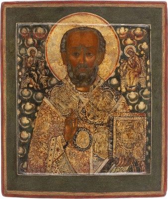 Picture FEINE IKONE MIT DEM HEILIGEN NIKOLAUS VON MYRA