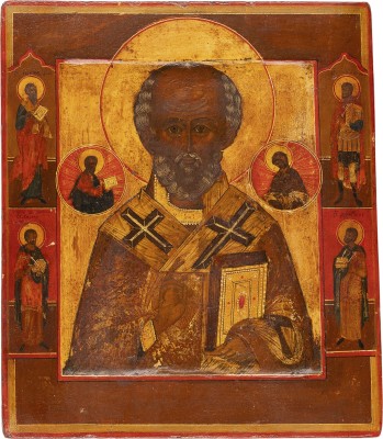 Picture IKONE MIT DEM HEILIGEN NIKOLAUS VON MYRA