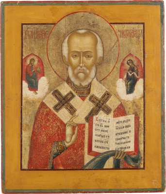 Bild FEINE IKONE MIT DEM HEILIGEN NIKOLAUS VON MYRA