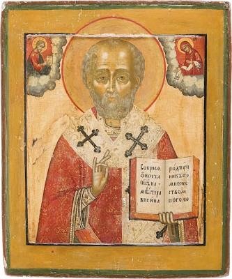 Picture IKONE MIT DEM HEILIGEN NIKOLAUS DEM WUNDERTÄTER