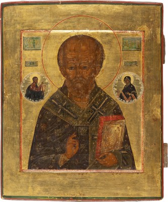 Picture KLEINE IKONE MIT DEM HEILIGEN NIKOLAUS VON MYRA