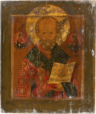 Bild GROSSE IKONE MIT DEM HEILIGEN NIKOLAUS VON MYRA