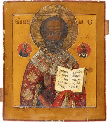 Picture IKONE MIT DEM HEILIGEN NIKOLAUS VON MYRA