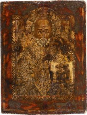 Picture GROSSE IKONE MIT DEM HEILIGEN NIKOLAUS VON MYRA