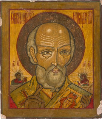 Picture GROSSFORMATIGE IKONE MIT DEM HEILIGEN NIKOLAUS VON MYRA